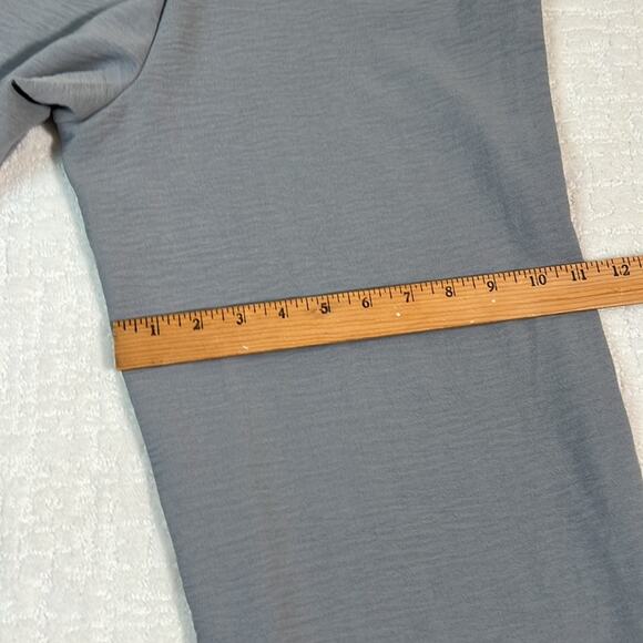 New! Ultra Flirt gray high waist loose fitting gauze crepe dress pNt trouser M - Picture 9 of 13